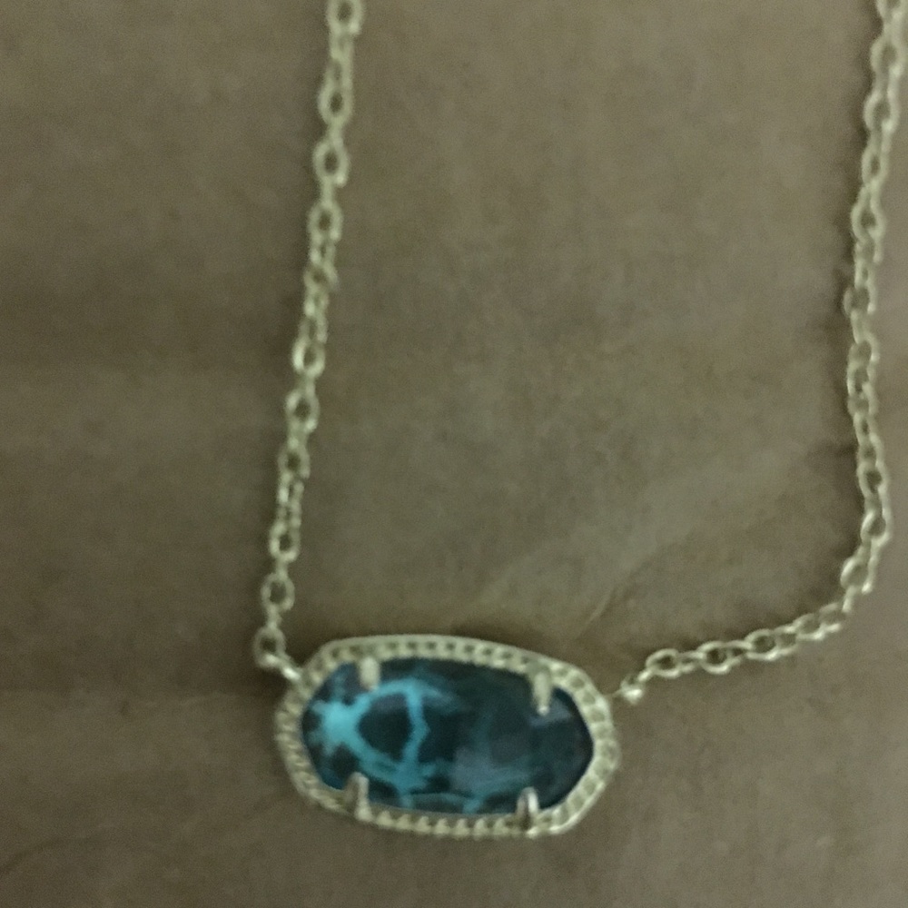 Kendra Scott Elisa Pendant Necklace In London Blue